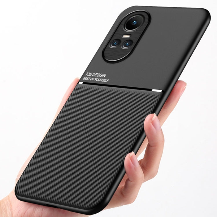Classic Tilt Strip Grain Magnetic PC Hybrid TPU Phone Case, For OPPO Reno10/Reno10 Pro Global, For OPPO A78 4G, For OPPO K11x/OnePlus Nord CE 3 Lite, For OPPO A1 5G, For OPPO Find X8 Pro, For OPPO Reno8 T 4G, For OPPO Find X6                           ...