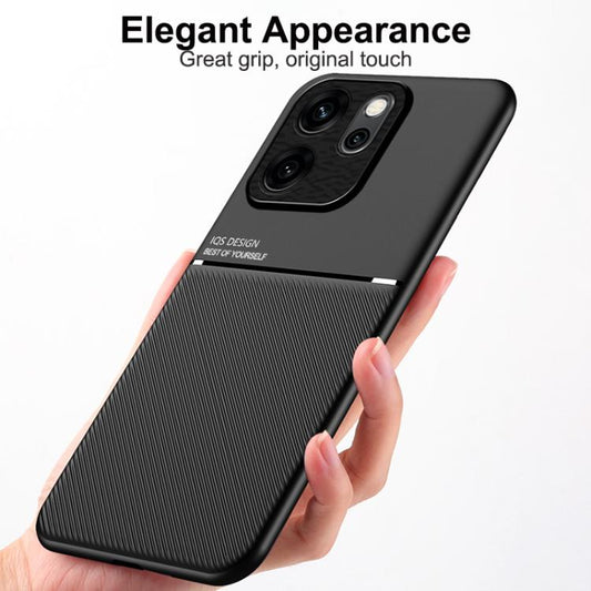Classic Tilt Strip Grain Magnetic PC Hybrid TPU Phone Case