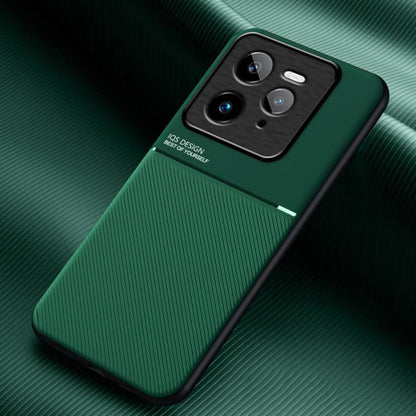 Classic Tilt Strip Grain Magnetic PC Hybrid TPU Phone Case, For Realme 16T 5G, For Realme C100 4G, For Realme C85 4G / 5G / 15x 5G India, For Realme 16 Pro+ 5G, For Realme 16 Pro 5G, For Realme GT 8 Pro Global, For Realme C85 Pro 4G, For Realme C71 4G ...