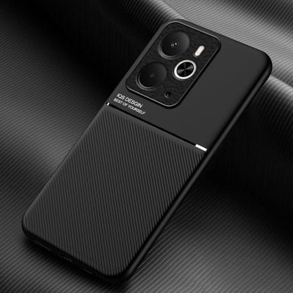 Classic Tilt Strip Grain Magnetic PC Hybrid TPU Phone Case, For Realme 16T 5G, For Realme C100 4G, For Realme C85 4G / 5G / 15x 5G India, For Realme 16 Pro+ 5G, For Realme 16 Pro 5G, For Realme GT 8 Pro Global, For Realme C85 Pro 4G, For Realme C71 4G ...