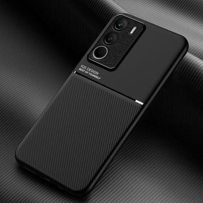 Classic Tilt Strip Grain Magnetic PC Hybrid TPU Phone Case, For Realme 16T 5G, For Realme C100 4G, For Realme C85 4G / 5G / 15x 5G India, For Realme 16 Pro+ 5G, For Realme 16 Pro 5G, For Realme GT 8 Pro Global, For Realme C85 Pro 4G, For Realme C71 4G ...