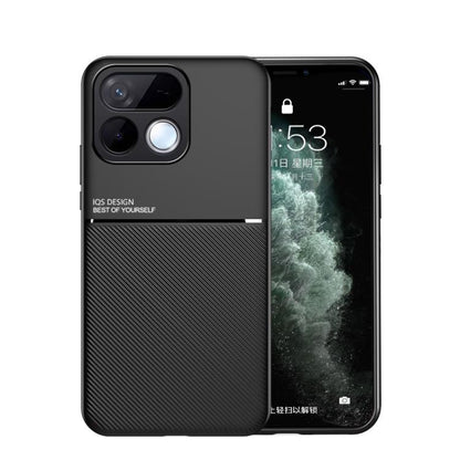 Classic Tilt Strip Grain Magnetic PC Hybrid TPU Phone Case, For Realme 16T 5G, For Realme C100 4G, For Realme C85 4G / 5G / 15x 5G India, For Realme 16 Pro+ 5G, For Realme 16 Pro 5G, For Realme GT 8 Pro Global, For Realme C85 Pro 4G, For Realme C71 4G ...