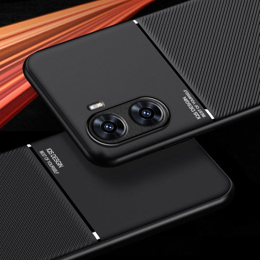 Classic Tilt Strip Grain Magnetic PC Hybrid TPU Phone Case, For vivo V29e, For vivo V29e Global, For vivo Y35+, For vivo S17, For vivo S17e, For vivo iQOO Neo8, For vivo Y78, For vivo Y78+, For vivo Y35 4G