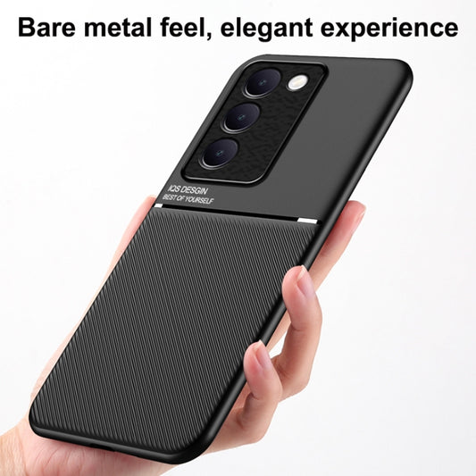 Classic Tilt Strip Grain Magnetic PC Hybrid TPU Phone Case, For vivo Y100 5G IDN, For vivo iQOO Neo9, For vivo S18 Pro, For vivo S18, For vivo X100 Pro, For vivo X100, For vivo iQOO 12, For vivo V29e, For vivo V29e Global, For vivo Y35+, For vivo S17  ...