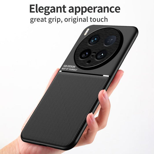 Classic Tilt Strip Grain Magnetic PC Hybrid TPU Phone Case, For vivo X200s, For vivo X200 Ultra, For vivo S20, For vivo S20 Pro, For vivo X200, For vivo X200 Pro mini, For vivo X200 Pro, For vivo Y300 Pro, For vivo V40 Lite, For vivo S19 Pro, For vivo ...
