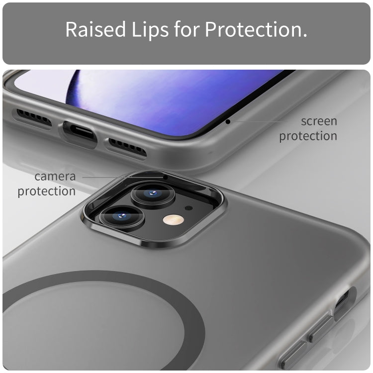MagSafe Frosted Translucent TPU + PC Full Coverage Phone Case