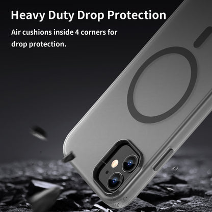 MagSafe Frosted Translucent TPU + PC Full Coverage Phone Case
