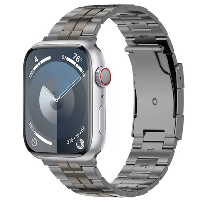 Tortoise Buckle Titanium Steel Watch Band, For Apple Watch SE 2023 44mm, For Apple Watch SE 2023 40mm, For Apple Watch Ultra 2 49mm, For Apple Watch Series 9 45mm, For Apple Watch Series 9 41mm, For Apple Watch Ultra 49mm, For Apple Watch Series 8 41mm...