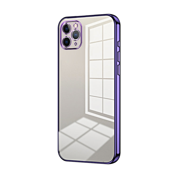 Transparent Plating Fine Hole Phone Case, For iPhone 11 Pro Max, For iPhone 11, For iPhone 11 Pro, For iPhone X / XS, For iPhone XR, For iPhone XS Max, For iPhone 8 Plus / 7 Plus