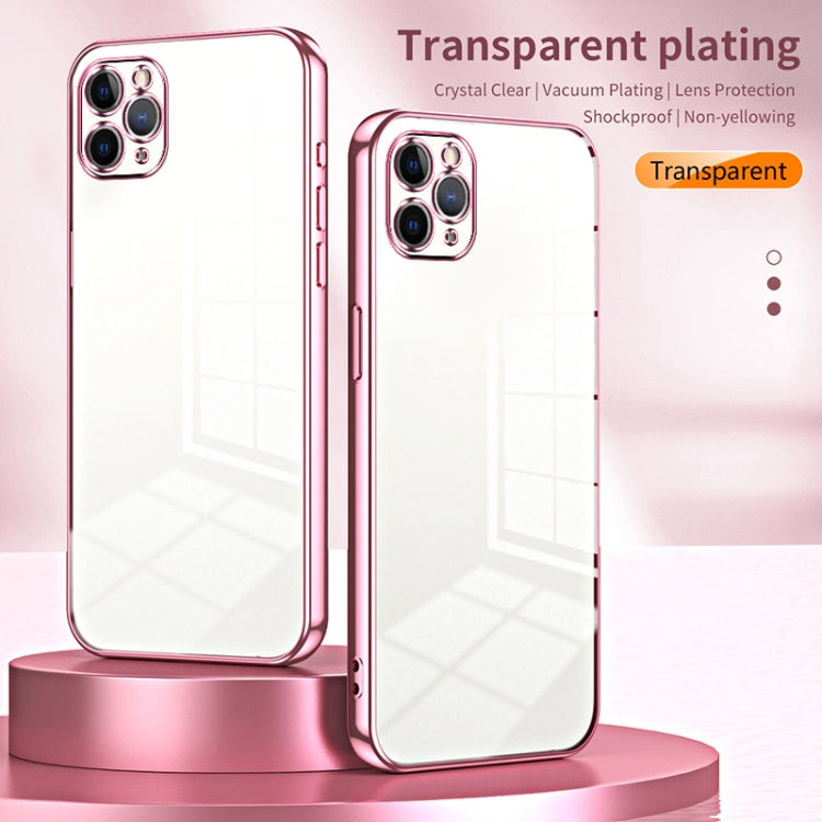 Transparent Plating Fine Hole Phone Case, For iPhone 11 Pro Max, For iPhone 11, For iPhone 11 Pro, For iPhone X / XS, For iPhone XR, For iPhone XS Max, For iPhone 8 Plus / 7 Plus