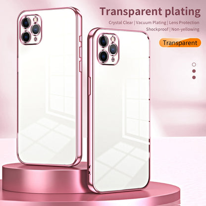 Transparent Plating Fine Hole Phone Case, For iPhone 11 Pro Max, For iPhone 11, For iPhone 11 Pro, For iPhone X / XS, For iPhone XR, For iPhone XS Max, For iPhone 8 Plus / 7 Plus