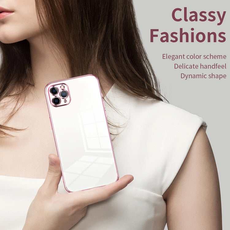 Transparent Plating Fine Hole Phone Case, For iPhone 11 Pro Max, For iPhone 11, For iPhone 11 Pro, For iPhone X / XS, For iPhone XR, For iPhone XS Max, For iPhone 8 Plus / 7 Plus