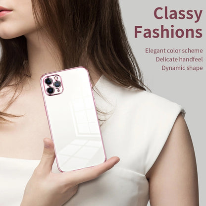 Transparent Plating Fine Hole Phone Case, For iPhone 11 Pro Max, For iPhone 11, For iPhone 11 Pro, For iPhone X / XS, For iPhone XR, For iPhone XS Max, For iPhone 8 Plus / 7 Plus