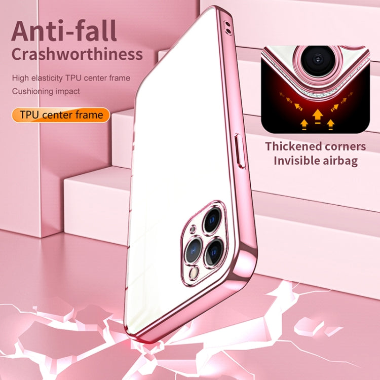 Transparent Plating Fine Hole Phone Case, For iPhone 11 Pro Max, For iPhone 11, For iPhone 11 Pro, For iPhone X / XS, For iPhone XR, For iPhone XS Max, For iPhone 8 Plus / 7 Plus