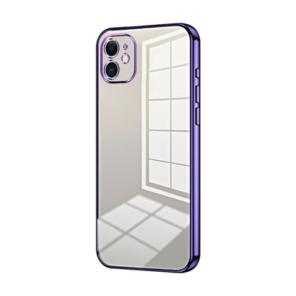 Transparent Plating Fine Hole Phone Case, For iPhone 11 Pro Max, For iPhone 11, For iPhone 11 Pro, For iPhone X / XS, For iPhone XR, For iPhone XS Max, For iPhone 8 Plus / 7 Plus
