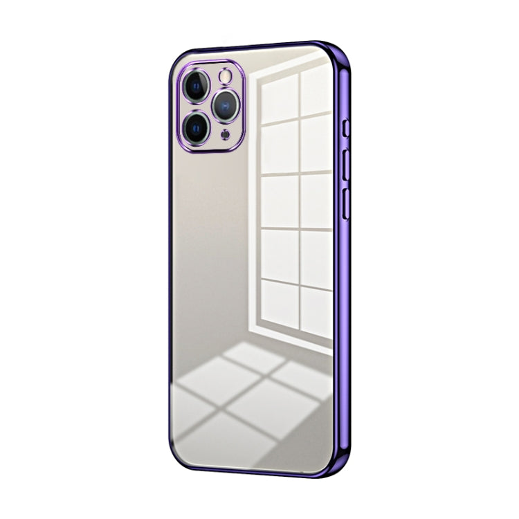 Transparent Plating Fine Hole Phone Case, For iPhone 11 Pro Max, For iPhone 11, For iPhone 11 Pro, For iPhone X / XS, For iPhone XR, For iPhone XS Max, For iPhone 8 Plus / 7 Plus