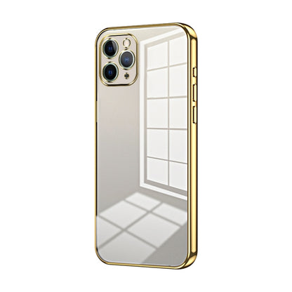 Transparent Plating Fine Hole Phone Case, For iPhone 11 Pro Max, For iPhone 11, For iPhone 11 Pro, For iPhone X / XS, For iPhone XR, For iPhone XS Max, For iPhone 8 Plus / 7 Plus