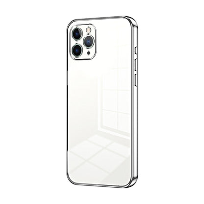 Transparent Plating Fine Hole Phone Case, For iPhone 11 Pro Max, For iPhone 11, For iPhone 11 Pro, For iPhone X / XS, For iPhone XR, For iPhone XS Max, For iPhone 8 Plus / 7 Plus