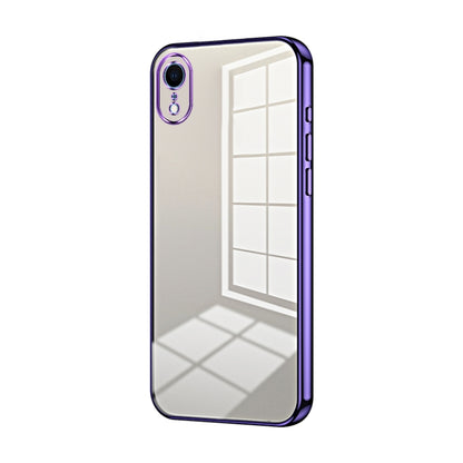 Transparent Plating Fine Hole Phone Case, For iPhone 11 Pro Max, For iPhone 11, For iPhone 11 Pro, For iPhone X / XS, For iPhone XR, For iPhone XS Max, For iPhone 8 Plus / 7 Plus