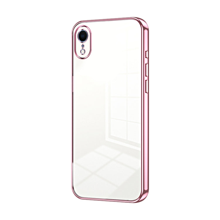 Transparent Plating Fine Hole Phone Case, For iPhone 11 Pro Max, For iPhone 11, For iPhone 11 Pro, For iPhone X / XS, For iPhone XR, For iPhone XS Max, For iPhone 8 Plus / 7 Plus