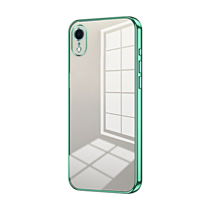 Transparent Plating Fine Hole Phone Case, For iPhone 11 Pro Max, For iPhone 11, For iPhone 11 Pro, For iPhone X / XS, For iPhone XR, For iPhone XS Max, For iPhone 8 Plus / 7 Plus