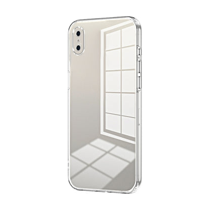Transparent Plating Fine Hole Phone Case, For iPhone 11 Pro Max, For iPhone 11, For iPhone 11 Pro, For iPhone X / XS, For iPhone XR, For iPhone XS Max, For iPhone 8 Plus / 7 Plus