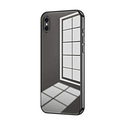 Transparent Plating Fine Hole Phone Case, For iPhone 11 Pro Max, For iPhone 11, For iPhone 11 Pro, For iPhone X / XS, For iPhone XR, For iPhone XS Max, For iPhone 8 Plus / 7 Plus