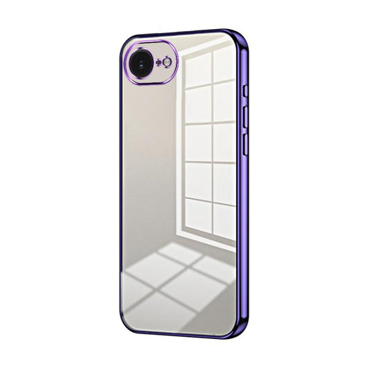 Transparent Plating Fine Hole Phone Case, For iPhone 17e / 16e, For iPhone 17 Pro Max, For iPhone 17 Pro, For iPhone 17, For iPhone Air, For iPhone 16 Pro Max, For iPhone 16 Pro, For iPhone 16 Plus, For iPhone 16, For iPhone 15 Pro Max, For iPhone 15 P...