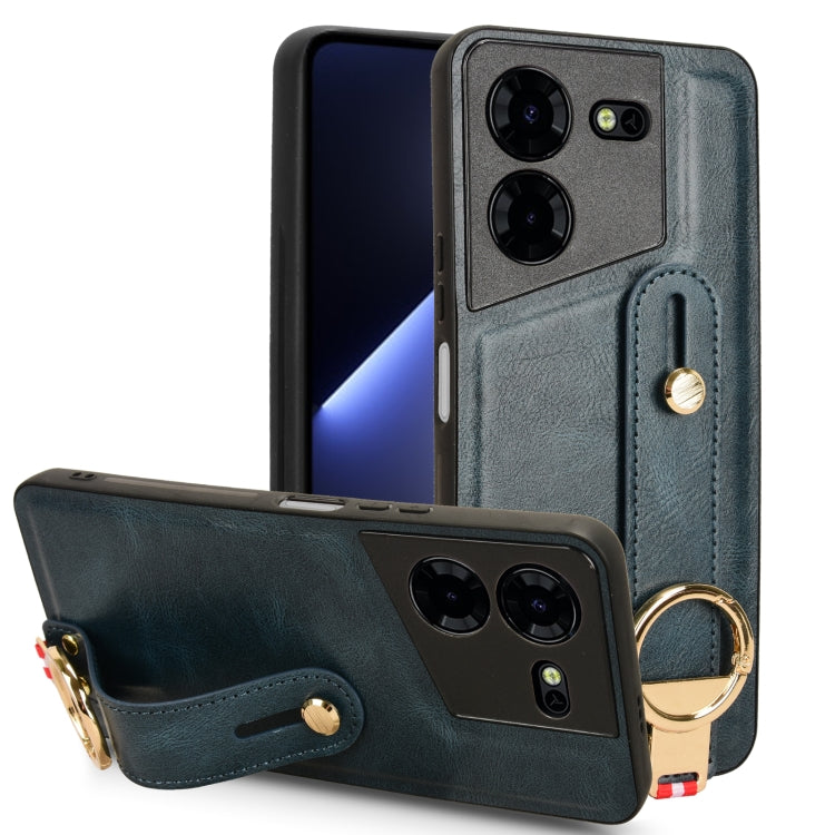 Wristband Leather Back Phone Case, For Tecno Camon 30S / 30S Pro, For Tecno Spark 30 Pro 4G, For Tecno Spark 30 4G, For Tecno Pova 6 Pro 5G, For Tecno Spark 20 Pro+ 5G, For Tecno Spark 20 Pro 4G, For Tecno Pova 5 Pro