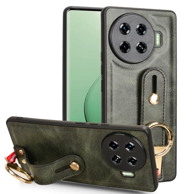 Wristband Leather Back Phone Case, For Tecno Camon 30S / 30S Pro, For Tecno Spark 30 Pro 4G, For Tecno Spark 30 4G, For Tecno Pova 6 Pro 5G, For Tecno Spark 20 Pro+ 5G, For Tecno Spark 20 Pro 4G, For Tecno Pova 5 Pro