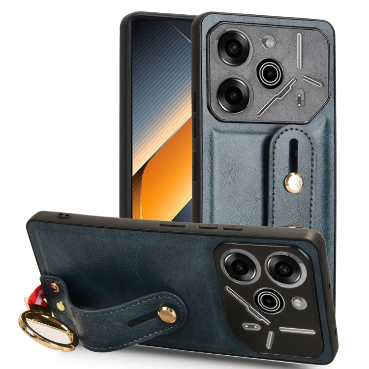 Wristband Leather Back Phone Case, For Tecno Camon 30S / 30S Pro, For Tecno Spark 30 Pro 4G, For Tecno Spark 30 4G, For Tecno Pova 6 Pro 5G, For Tecno Spark 20 Pro+ 5G, For Tecno Spark 20 Pro 4G, For Tecno Pova 5 Pro