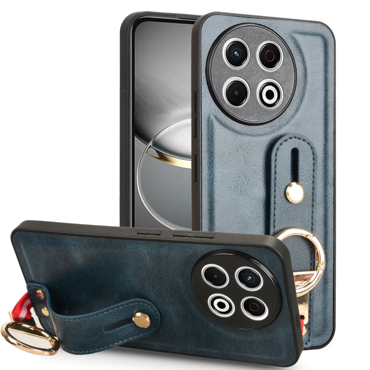 Wristband Leather Back Phone Case, For Tecno Camon 30S / 30S Pro, For Tecno Spark 30 Pro 4G, For Tecno Spark 30 4G, For Tecno Pova 6 Pro 5G, For Tecno Spark 20 Pro+ 5G, For Tecno Spark 20 Pro 4G, For Tecno Pova 5 Pro