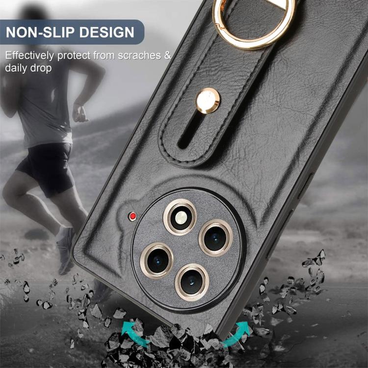 Wristband Leather Back Phone Case, For Tecno Camon 30S / 30S Pro, For Tecno Spark 30 Pro 4G, For Tecno Spark 30 4G, For Tecno Pova 6 Pro 5G, For Tecno Spark 20 Pro+ 5G, For Tecno Spark 20 Pro 4G, For Tecno Pova 5 Pro