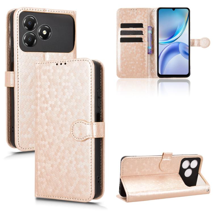 Honeycomb Dot Texture Leather Phone Case, For ZTE nubia Neo 5 Pro 5G, For ZTE nubia Neo 5 5G, For ZTE nubia Neo 5 GT 5G, For ZTE Optus X Value 5G, For ZTE Optus X Pro 2 5G, For ZTE nubia RedMagic 11 Air, For ZTE Nubia V80 Max                           ...