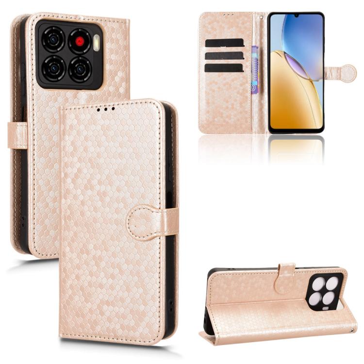 Honeycomb Dot Texture Leather Phone Case, For ZTE nubia Neo 5 Pro 5G, For ZTE nubia Neo 5 5G, For ZTE nubia Neo 5 GT 5G, For ZTE Optus X Value 5G, For ZTE Optus X Pro 2 5G, For ZTE nubia RedMagic 11 Air, For ZTE Nubia V80 Max                           ...