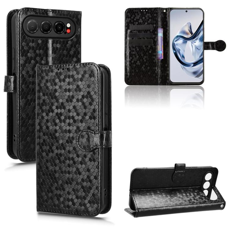Honeycomb Dot Texture Leather Phone Case, For ZTE nubia Neo 5 Pro 5G, For ZTE nubia Neo 5 5G, For ZTE nubia Neo 5 GT 5G, For ZTE Optus X Value 5G, For ZTE Optus X Pro 2 5G, For ZTE nubia RedMagic 11 Air, For ZTE Nubia V80 Max                           ...