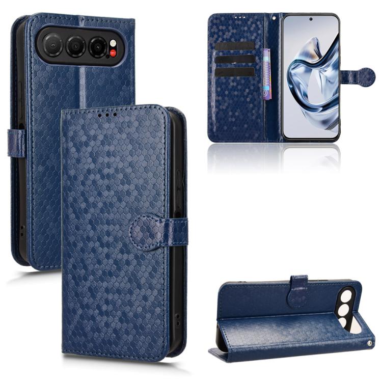 Honeycomb Dot Texture Leather Phone Case, For ZTE nubia Neo 5 Pro 5G, For ZTE nubia Neo 5 5G, For ZTE nubia Neo 5 GT 5G, For ZTE Optus X Value 5G, For ZTE Optus X Pro 2 5G, For ZTE nubia RedMagic 11 Air, For ZTE Nubia V80 Max                           ...