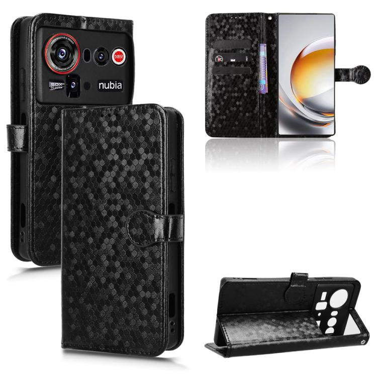 Honeycomb Dot Texture Leather Phone Case, For ZTE nubia Neo 5 Pro 5G, For ZTE nubia Neo 5 5G, For ZTE nubia Neo 5 GT 5G, For ZTE Optus X Value 5G, For ZTE Optus X Pro 2 5G, For ZTE nubia RedMagic 11 Air, For ZTE Nubia V80 Max                           ...