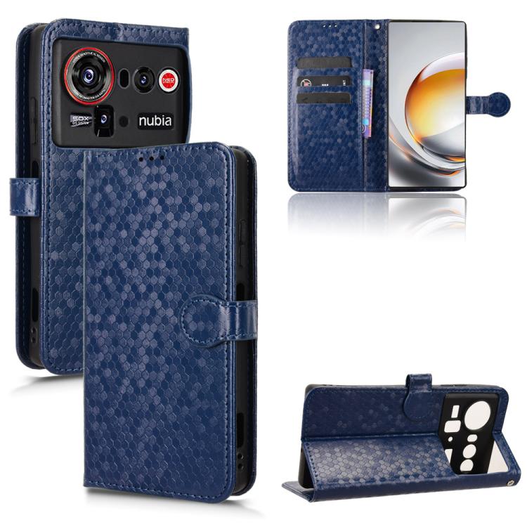 Honeycomb Dot Texture Leather Phone Case, For ZTE nubia Neo 5 Pro 5G, For ZTE nubia Neo 5 5G, For ZTE nubia Neo 5 GT 5G, For ZTE Optus X Value 5G, For ZTE Optus X Pro 2 5G, For ZTE nubia RedMagic 11 Air, For ZTE Nubia V80 Max                           ...