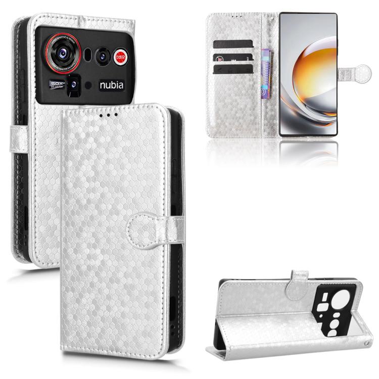 Honeycomb Dot Texture Leather Phone Case, For ZTE nubia Neo 5 Pro 5G, For ZTE nubia Neo 5 5G, For ZTE nubia Neo 5 GT 5G, For ZTE Optus X Value 5G, For ZTE Optus X Pro 2 5G, For ZTE nubia RedMagic 11 Air, For ZTE Nubia V80 Max                           ...