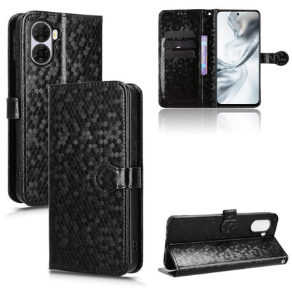 Honeycomb Dot Texture Leather Phone Case, For ZTE nubia Neo 5 Pro 5G, For ZTE nubia Neo 5 5G, For ZTE nubia Neo 5 GT 5G, For ZTE Optus X Value 5G, For ZTE Optus X Pro 2 5G, For ZTE nubia RedMagic 11 Air, For ZTE Nubia V80 Max                           ...