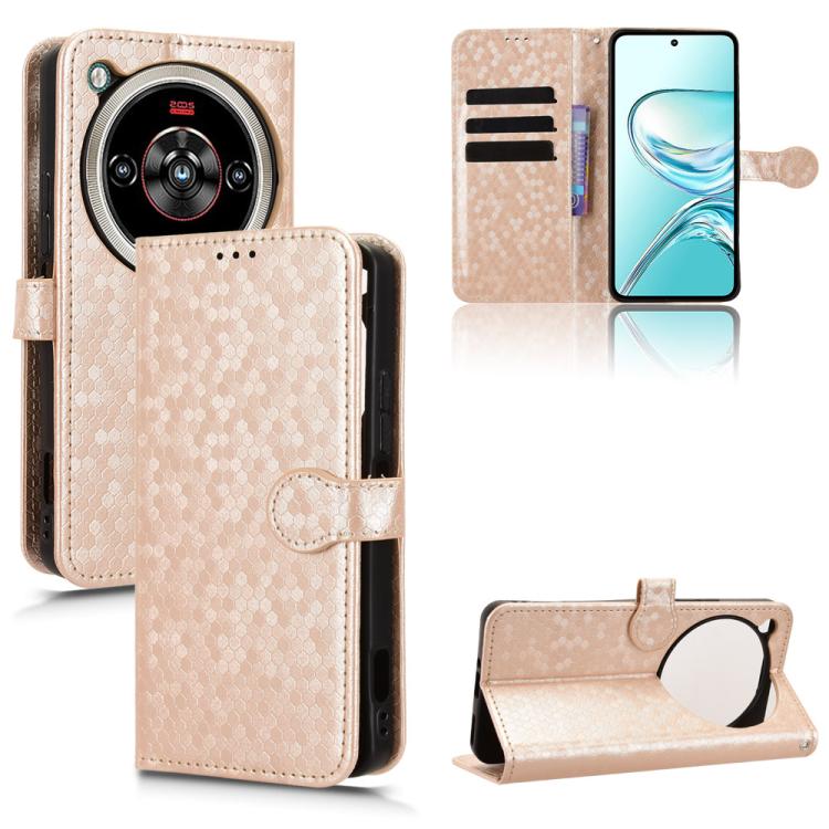 Honeycomb Dot Texture Leather Phone Case, For ZTE Blade A35e / Z2466, For ZTE nubia Focus 2 Ultra 5G, For ZTE nubia Focus 2 5G, For ZTE nubia Music 2, For ZTE Nubia S 5G A403ZT, For ZTE Blade V70 Design 4G / V70 Vita, For ZTE Blade V70 Max             ...