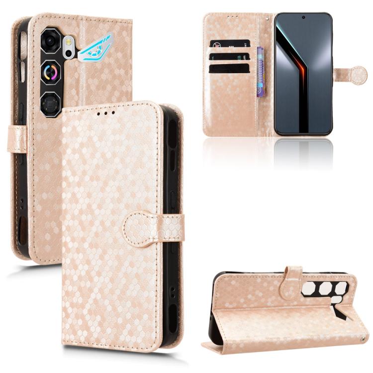 Honeycomb Dot Texture Leather Phone Case, For ZTE Kantan Sumaho5 A601ZT, For ZTE nubia Neo 5 Pro 5G, For ZTE nubia Neo 5 5G, For ZTE nubia Neo 5 GT 5G, For ZTE Optus X Value 5G, For ZTE Optus X Pro 2 5G, For ZTE nubia RedMagic 11 Air                   ...