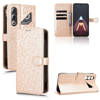 Honeycomb Dot Texture Leather Phone Case, For ZTE Kantan Sumaho5 A601ZT, For ZTE nubia Neo 5 Pro 5G, For ZTE nubia Neo 5 5G, For ZTE nubia Neo 5 GT 5G, For ZTE Optus X Value 5G, For ZTE Optus X Pro 2 5G, For ZTE nubia RedMagic 11 Air                   ...