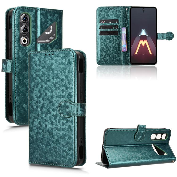 Honeycomb Dot Texture Leather Phone Case, For ZTE Kantan Sumaho5 A601ZT, For ZTE nubia Neo 5 Pro 5G, For ZTE nubia Neo 5 5G, For ZTE nubia Neo 5 GT 5G, For ZTE Optus X Value 5G, For ZTE Optus X Pro 2 5G, For ZTE nubia RedMagic 11 Air                   ...