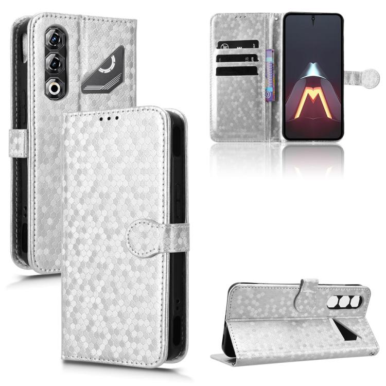 Honeycomb Dot Texture Leather Phone Case, For ZTE Kantan Sumaho5 A601ZT, For ZTE nubia Neo 5 Pro 5G, For ZTE nubia Neo 5 5G, For ZTE nubia Neo 5 GT 5G, For ZTE Optus X Value 5G, For ZTE Optus X Pro 2 5G, For ZTE nubia RedMagic 11 Air                   ...