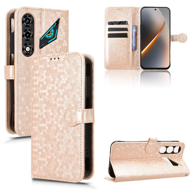 Honeycomb Dot Texture Leather Phone Case, For ZTE nubia Neo 5 Pro 5G, For ZTE nubia Neo 5 5G, For ZTE nubia Neo 5 GT 5G, For ZTE Optus X Value 5G, For ZTE Optus X Pro 2 5G, For ZTE nubia RedMagic 11 Air, For ZTE Nubia V80 Max                           ...