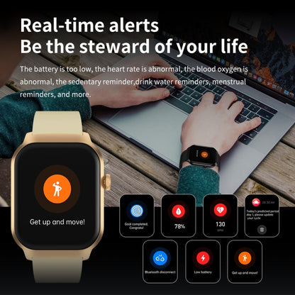 Montre Intelligente avec Appel Bluetooth et Bracelet en Acier à Trois Maillons de 2,01 pouces, Prise en Charge de la Surveillance de la Fréquence Cardiaque / Glycémie Non Invasive, Bracelet en Acier à Trois Maillons Noir