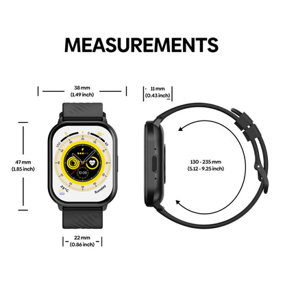 Montre intelligente Zeblaze GTS 3 2,03 pouces étanche IP68 avec appel Bluetooth