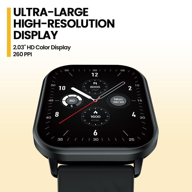 Montre intelligente Zeblaze GTS 3 2,03 pouces étanche IP68 avec appel Bluetooth